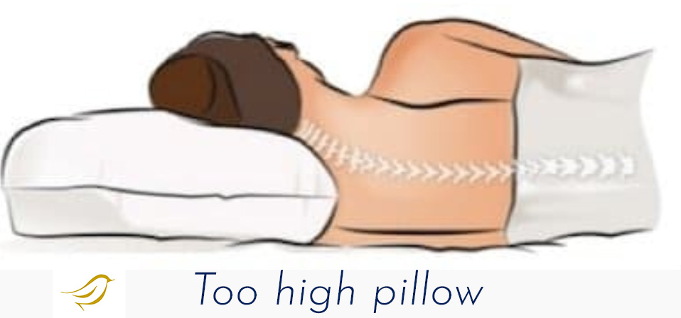 The misalignment of your neck when using a not proper pillow