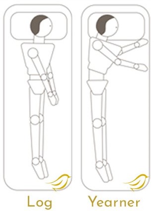 2 Sleeping Positions when You sleep on Your Side: Log position and Yearner Position