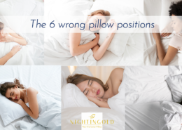 the position of the pillow is essential to sleep well