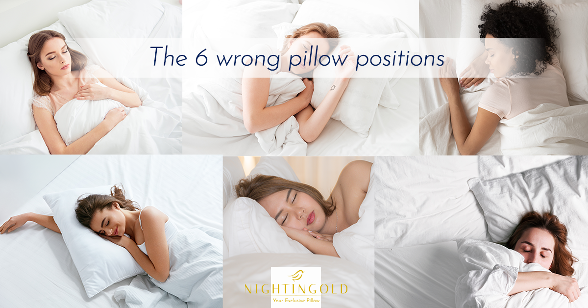 the position of the pillow is essential to sleep well